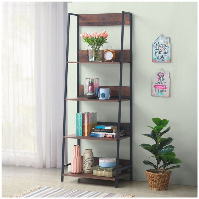 Abbey - Large Ladder Bookcase - 4 Shelves