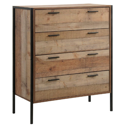 Stretton - 3 Piece Bedroom Set 4 Door Wardrobe - Rustic Oak