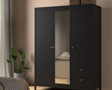 Madrid - Wardrobe with 2 Doors + 1 Mirror Door + 2 Drawers