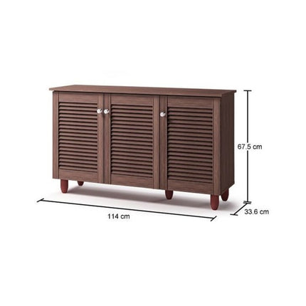 Essentials - Modern 3 Door Shoe Cabinet