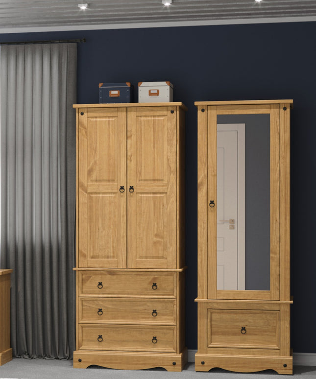 Corona - Elegant Mirrored Armoire