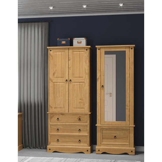 Corona - Elegant Mirrored Armoire