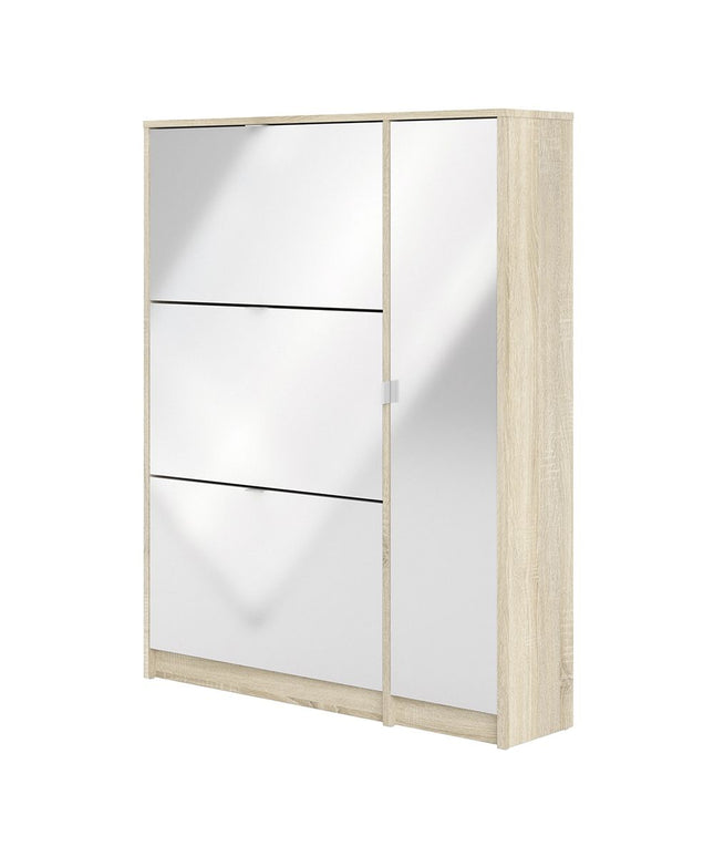 Shoes - Shoe Cabinet 3 Tilting Doors +2 Layers +1 Door