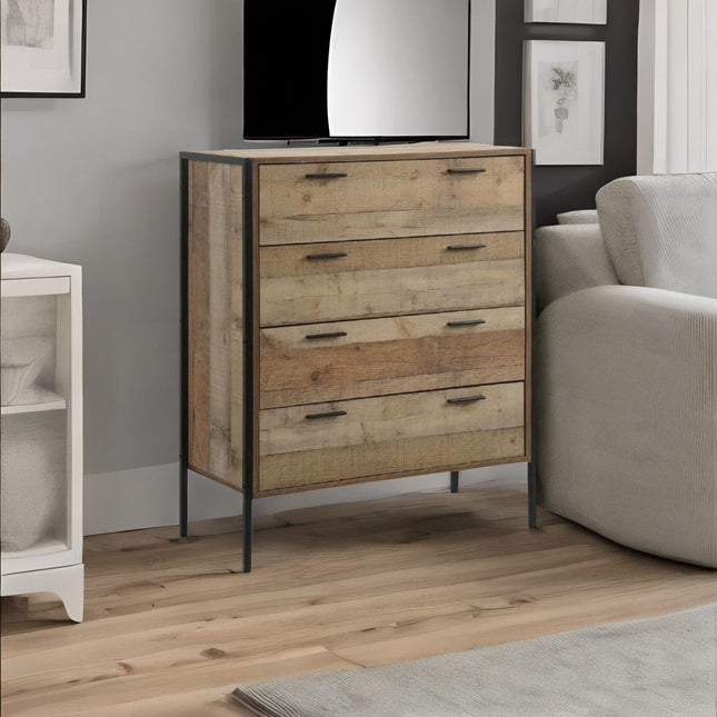 Stretton - 4 Drawer Chest - Rustic Oak