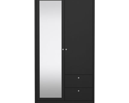 Madrid - Wardrobe with 1 Door + 1 Mirror Door + 2 Drawers