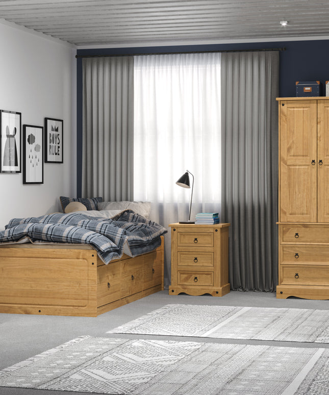 Corona - 2 Door 3 Drawer Wardrobe