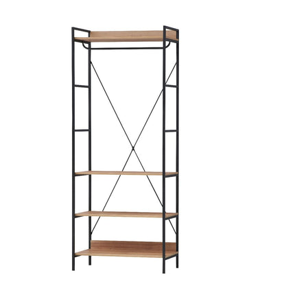Claire - 4 Shelf Open Wardrobe - Riviera Oak