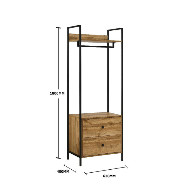 Zahra - 4 Piece Bedroom Furniture Set Open Wardrobes