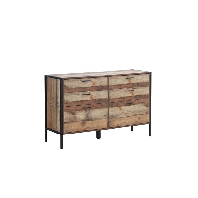 Stretton - 6 Drawer Chest - Rustic Oak
