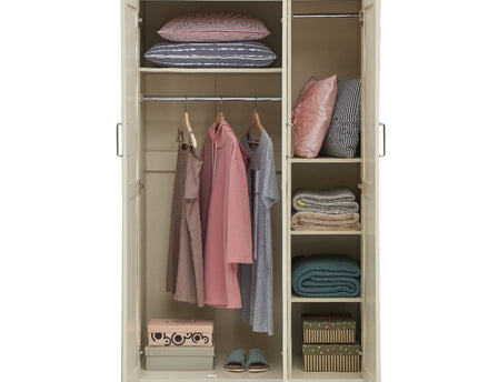 Lisbon - 3-Piece Set - 3 Door Wardrobe, 4 Drawer Chest & 2 Drawer Bedside Table