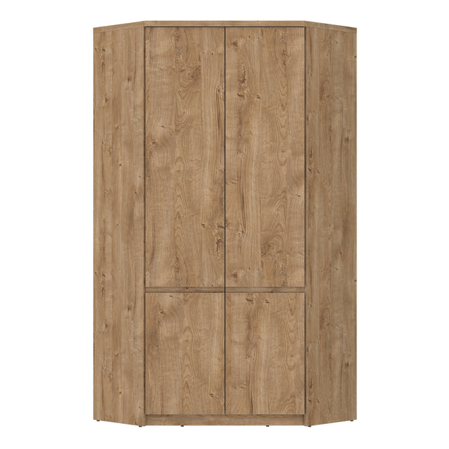 Fribo Corner Wardrobe 2 Door in Alpine White