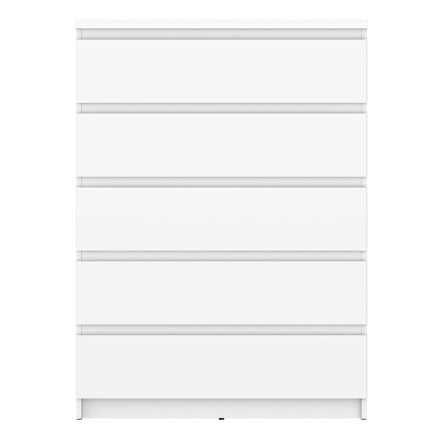 Fribo Chest Of 5 Drawers in Alpine White