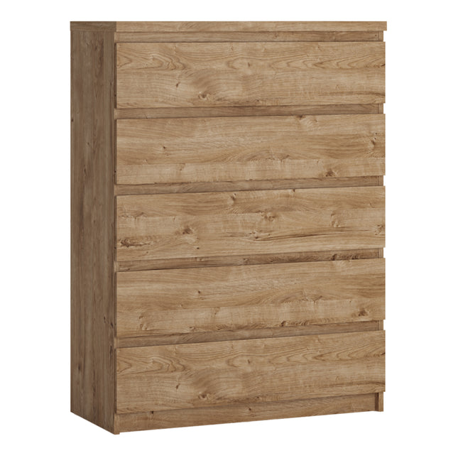 Fribo Chest Of 5 Drawers in Alpine White