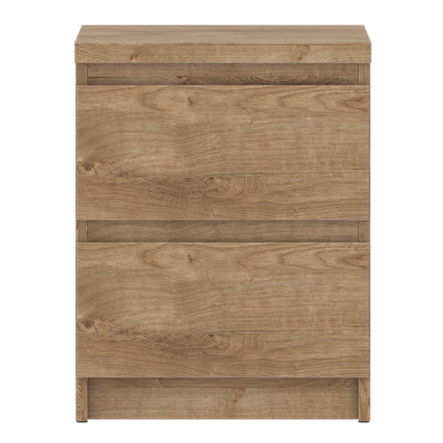 Fribo Bedside Cabinet 2 Drawer in Alpine White