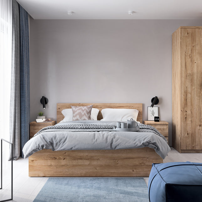 Fribo Bedside Cabinet 2 Drawer in Alpine White