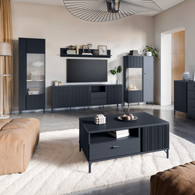 Avenale TV Unit 3 Door 2 Drawer Laminate 200cm