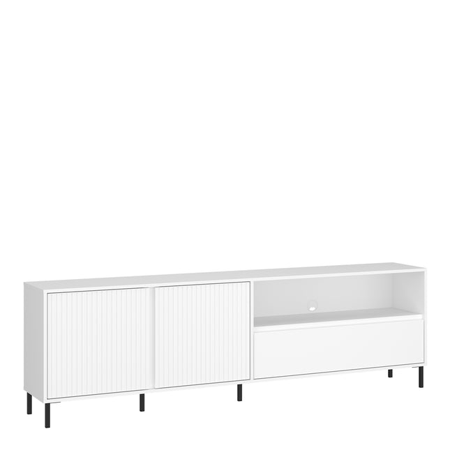 Avenale Wide Display TV Cabinet | 2 Door 1 Drawer | Choice of Alpine White Gloss, Anthracite or Cashmere