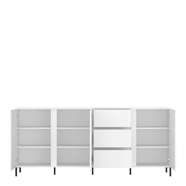 Avenale Sideboard | 3 Door 3 Drawer | Choice of Alpine White Gloss, Anthracite or Cashmere