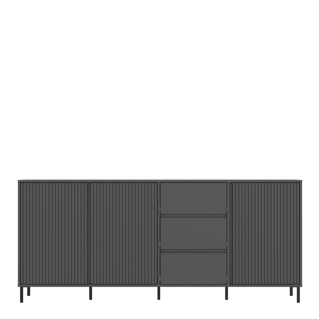 Avenale Sideboard | 3 Door 3 Drawer | Choice of Alpine White Gloss, Anthracite or Cashmere