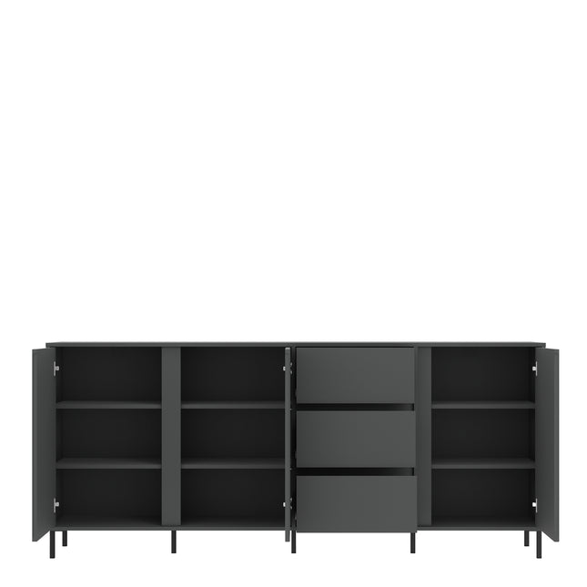 Avenale Sideboard | 3 Door 3 Drawer | Choice of Alpine White Gloss, Anthracite or Cashmere