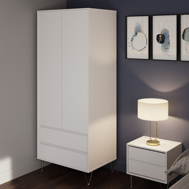 Monaco - 2 Door 2 Drawer Wardrobe