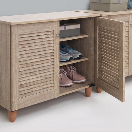 Essentials - Modern 2 Door Shoe Cabinet