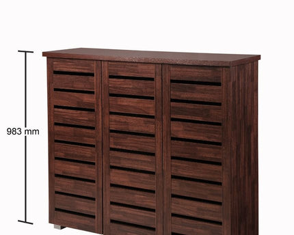Essentials - Contemporary 3 Door Storage Cabinet