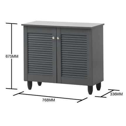 Essentials - Modern 2 Door Shoe Cabinet