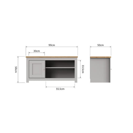 Lisbon - TV Unit 1 Door 1 Shelf