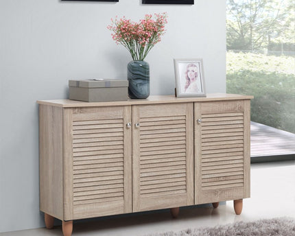 Essentials - Modern 3 Door Shoe Cabinet