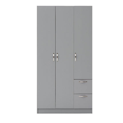 Essentials - 3 Door Double Wardrobe - 2 Drawers