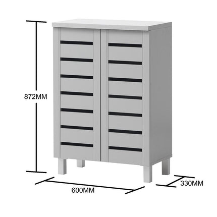 Essentials - Contemporary 2 Door Storage Cabinet