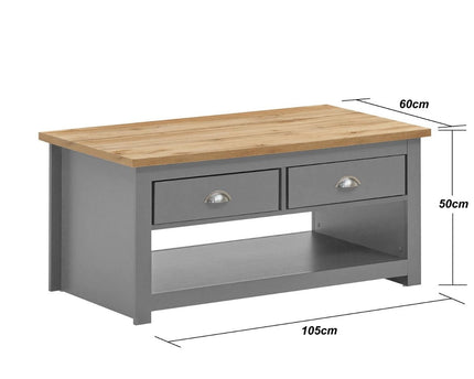 Lisbon - 2 Drawer Coffee Table