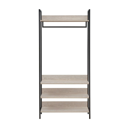 Zahra - Wide Open Wardrobe - 4 Shelves