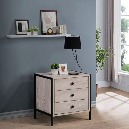 Zahra - Bedside Table - 3 Drawers