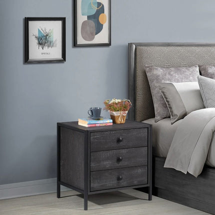 Zahra - Bedside Table - 3 Drawers