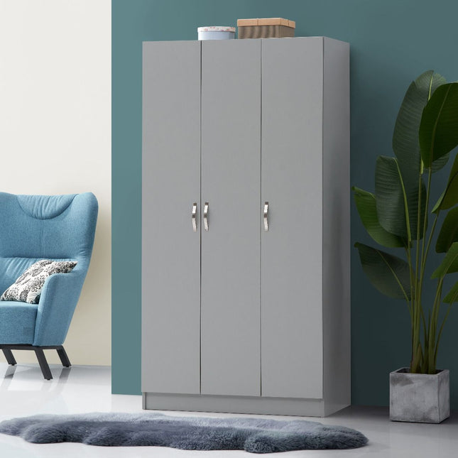 Essentials - 3 Door Double Wardrobe