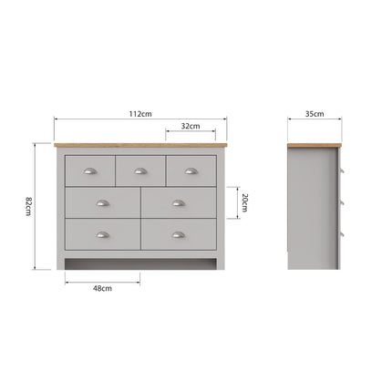 Lisbon - Chest Of 7 Drawers