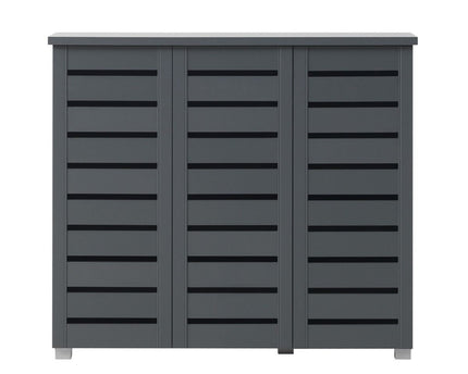 Essentials - Contemporary 3 Door Storage Cabinet