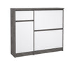 Concrete and White High Gloss