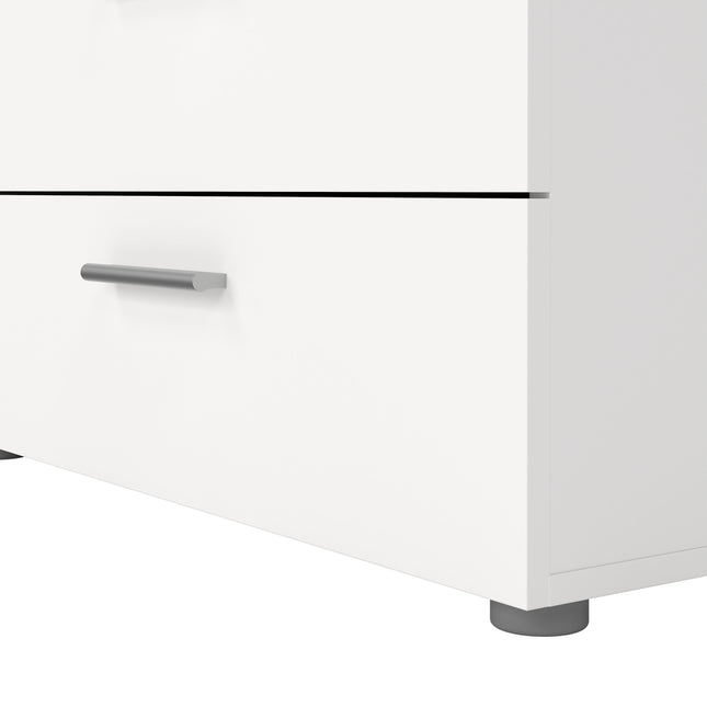 Pepe Wide Chest of 8 Drawers (4+4) | Choice of Oak & White Gloss, Walnut or White