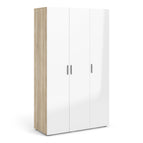 Oak and White High Gloss
