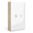 Oak and White High Gloss
