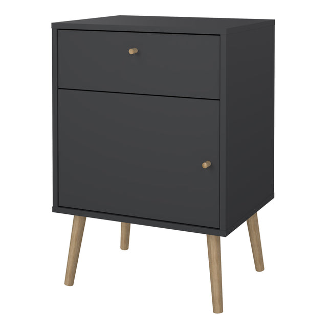 Cumbria Bedside Table 1 Door 1 Drawer Laminate
