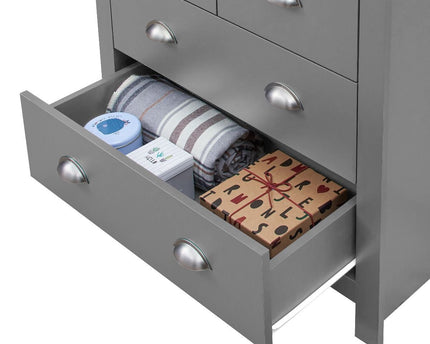 Lisbon - 3-Piece Set - 3 Door Wardrobe, 4 Drawer Chest & 2 Drawer Bedside Table