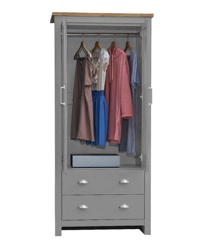 Lisbon - 3-Piece Set - 3 Door Wardrobe, 4 Drawer Chest & 2 Drawer Bedside Table