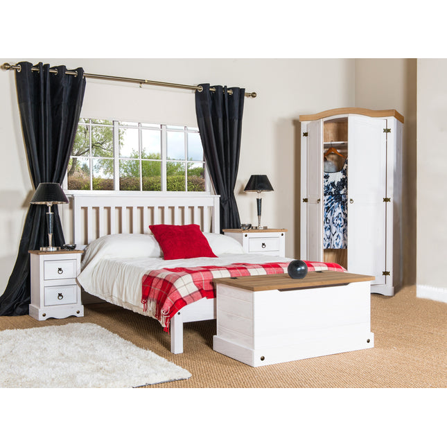 Corona - Solid Pine 2-Door Wardrobe