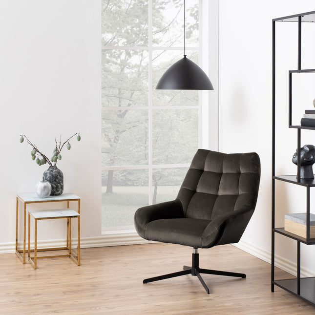 Alisma Side Table Set of 2 Tempered Glass Top 45cm