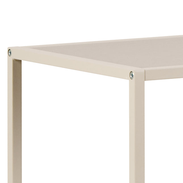 Seaford Wide Grey Steel Bookcase With 4 Grey Melamine Shelves