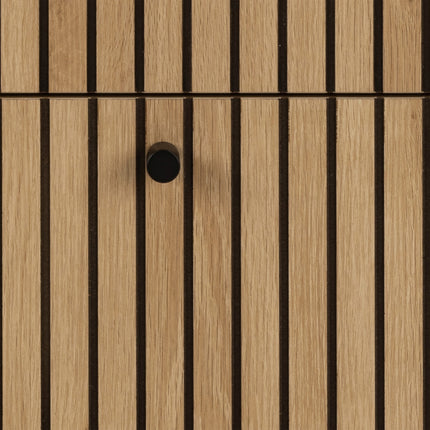 Albany Chest of Drawers 3 Drawer Oak Effect 81cm Industrial